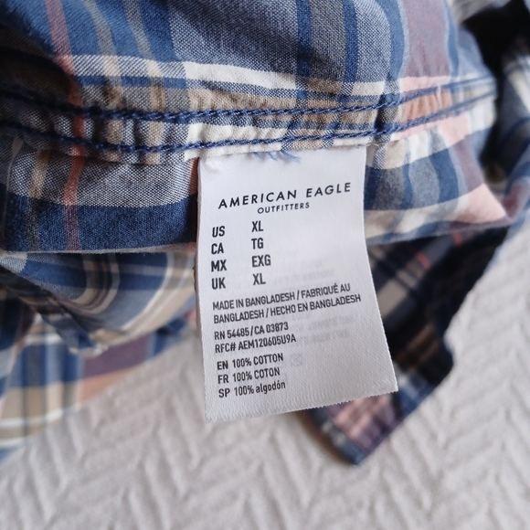 aeo ♡ flannel button down american eagle - Picture 7 of 10